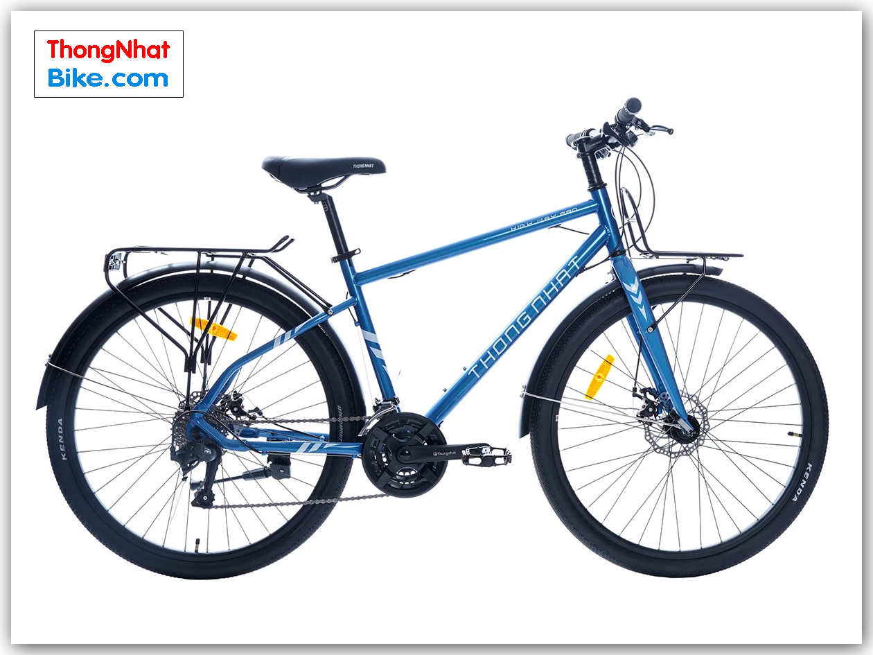 Xe đạp thể thao Thống Nhất Highway Pro màu xanh
