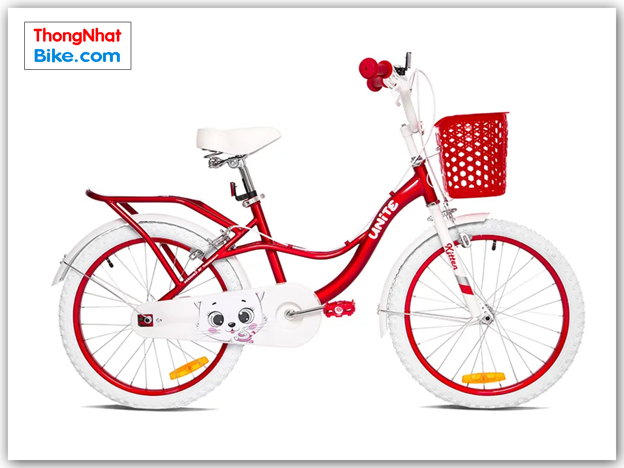 Xe đạp trẻ em Thống Nhất Kitten 20″ màu đỏ