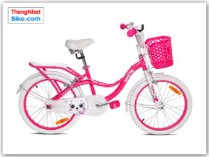 Xe đạp trẻ em Thống Nhất Kitten 20″ màu hồng