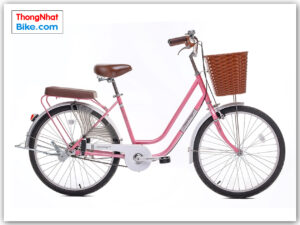 Xe đạp phổ thông Thống Nhất LD 24″ - 02 màu hồng