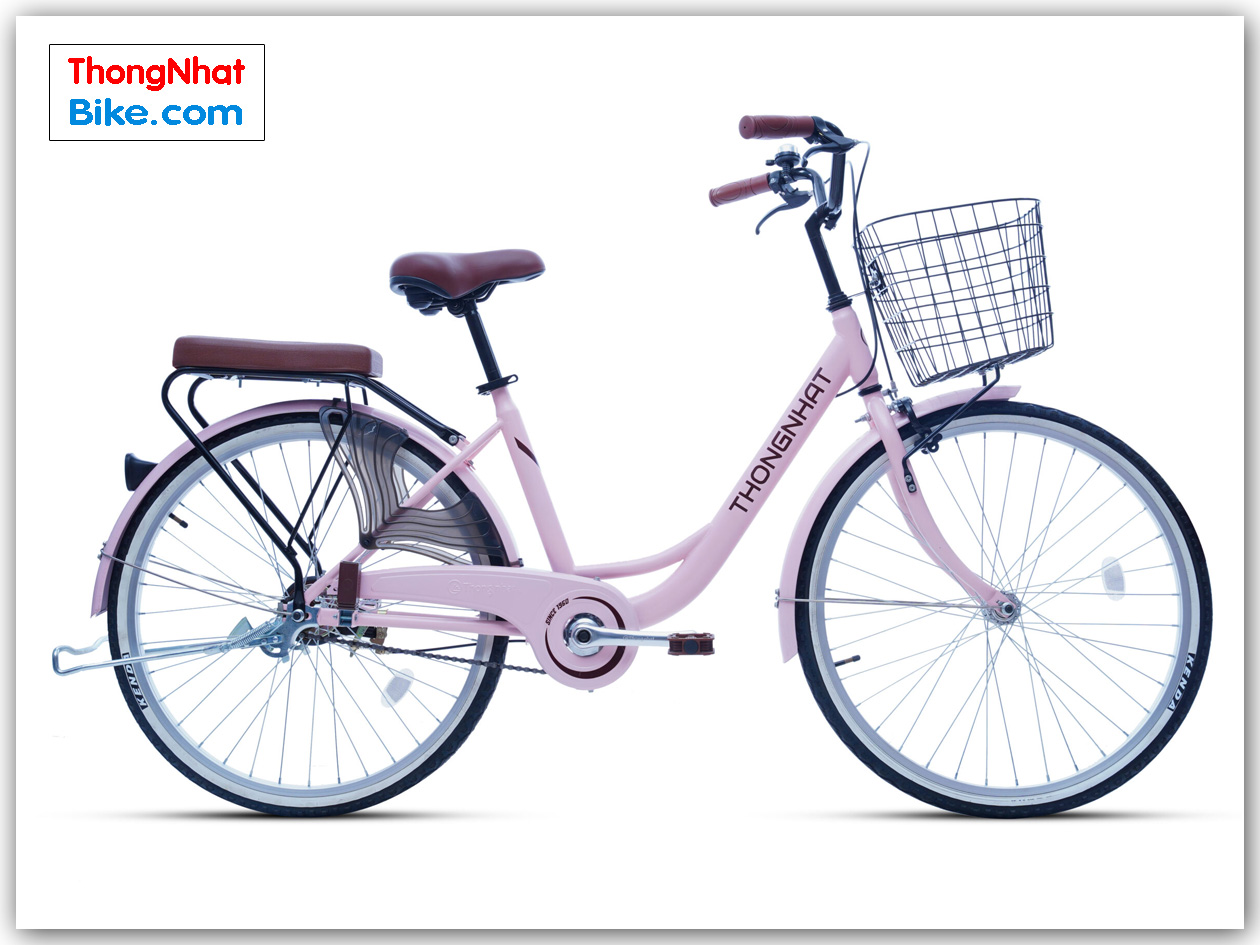 Xe đạp phổ thông Thống Nhất LD 26 màu hồng