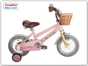 Xe đạp trẻ em Thống Nhất Love 12" 16" màu hồng