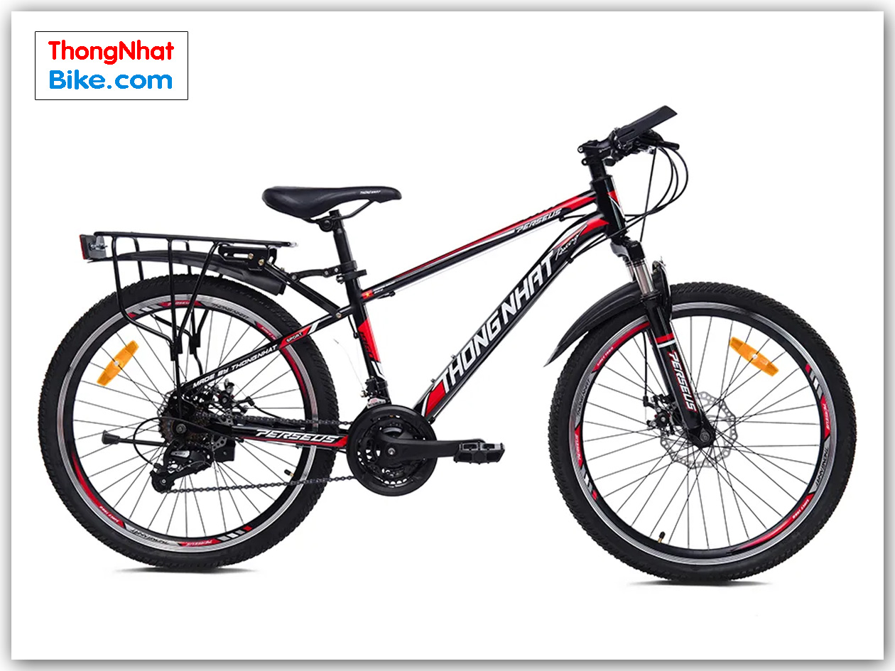 Xe đạp địa hình Thống Nhất MTB 24″ - 04 màu đỏ