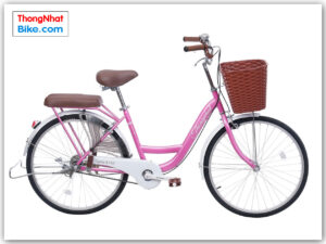Xe đạp phổ thông Thống Nhất NEW 24” màu hồng