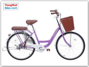 Xe đạp phổ thông Thống Nhất NEW 24” màu tím