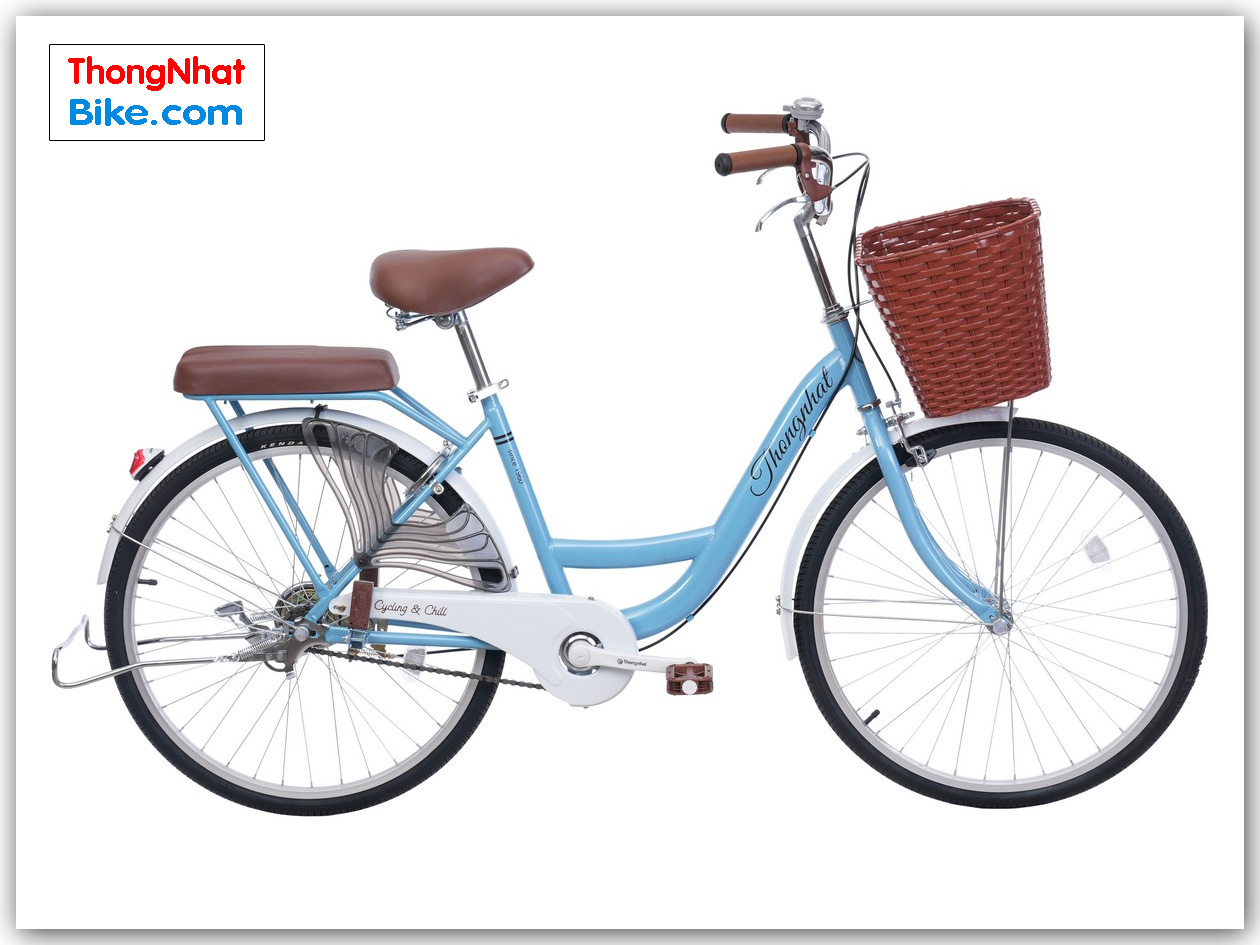 Xe đạp phổ thông Thống Nhất NEW 24” màu xanh