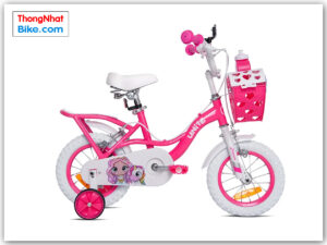 Xe đạp trẻ em Thống Nhất Princess 12″ 16" màu hồng