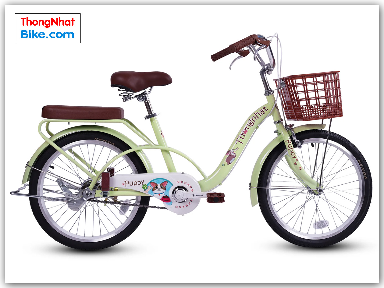Xe đạp trẻ em Thống Nhất Puppy 20" màu xanh